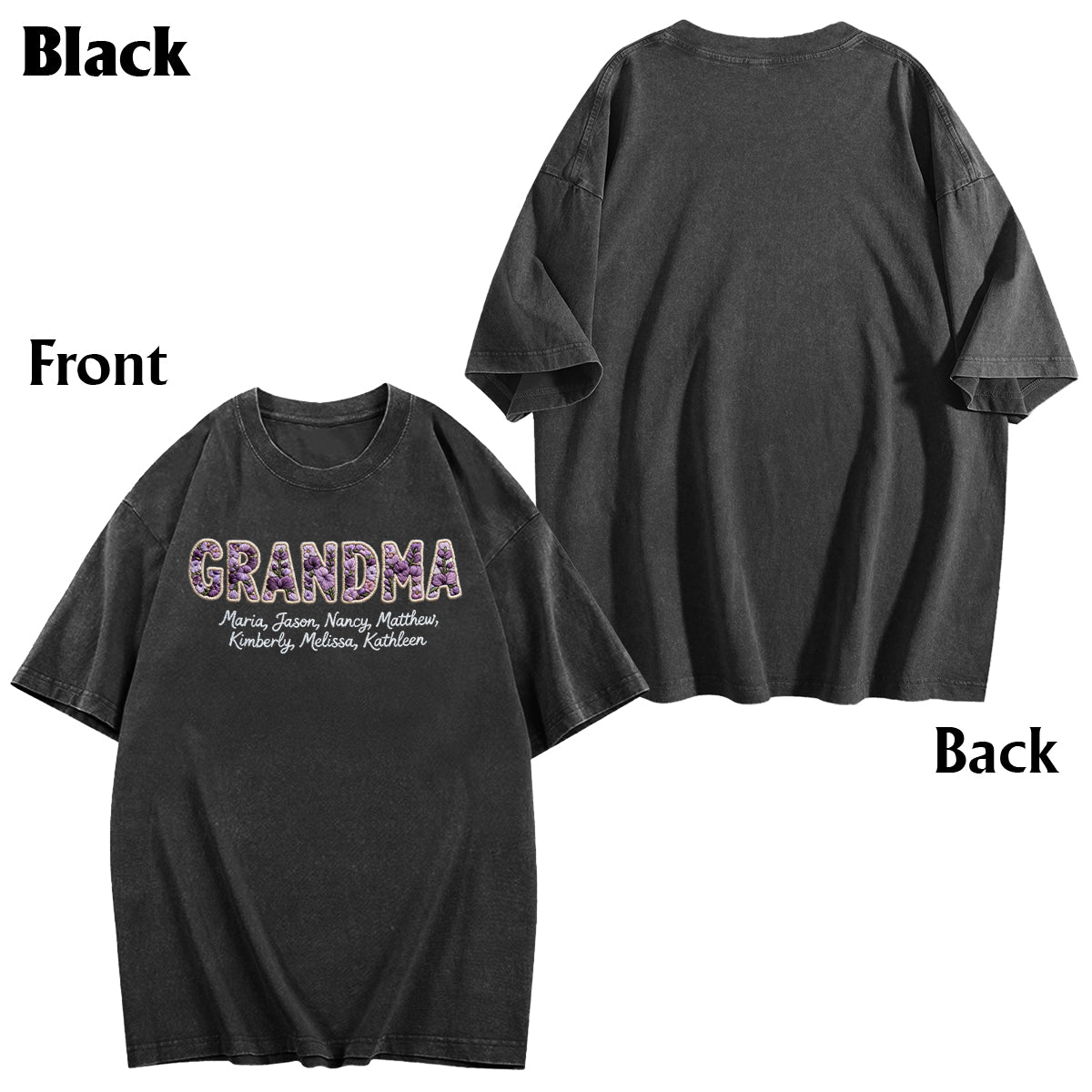 Flowers For Mother's Day - Personalized Mother Wash T-Shirt