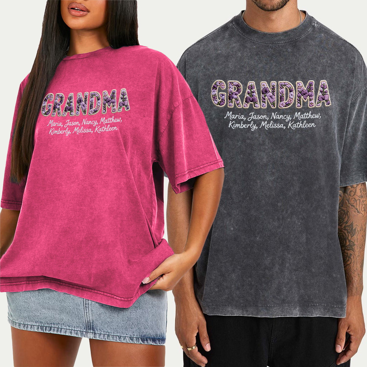 Flowers For Mother's Day - Personalized Mother Wash T-Shirt