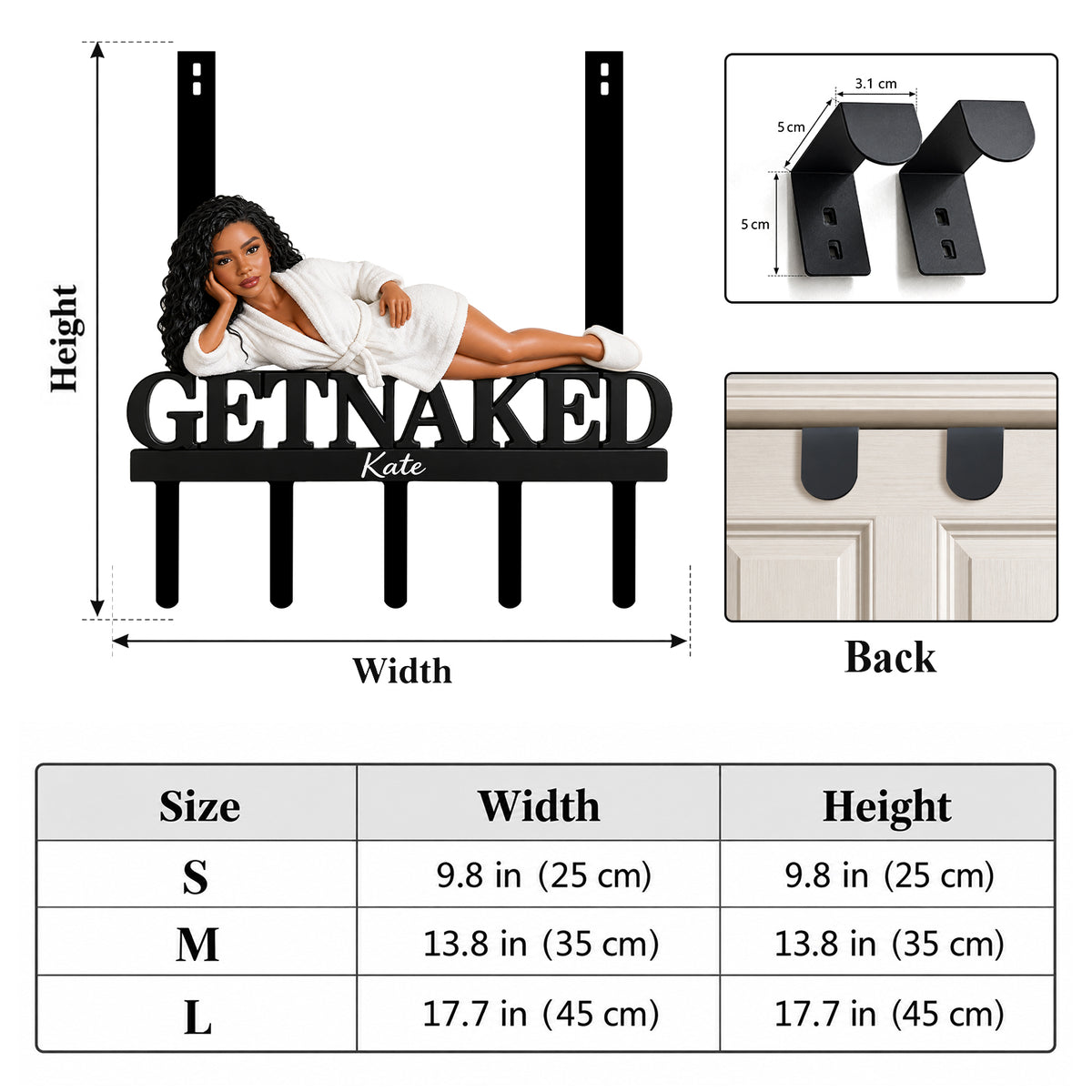 Relax - Personalized Spicy Couple Metal Door Hooks