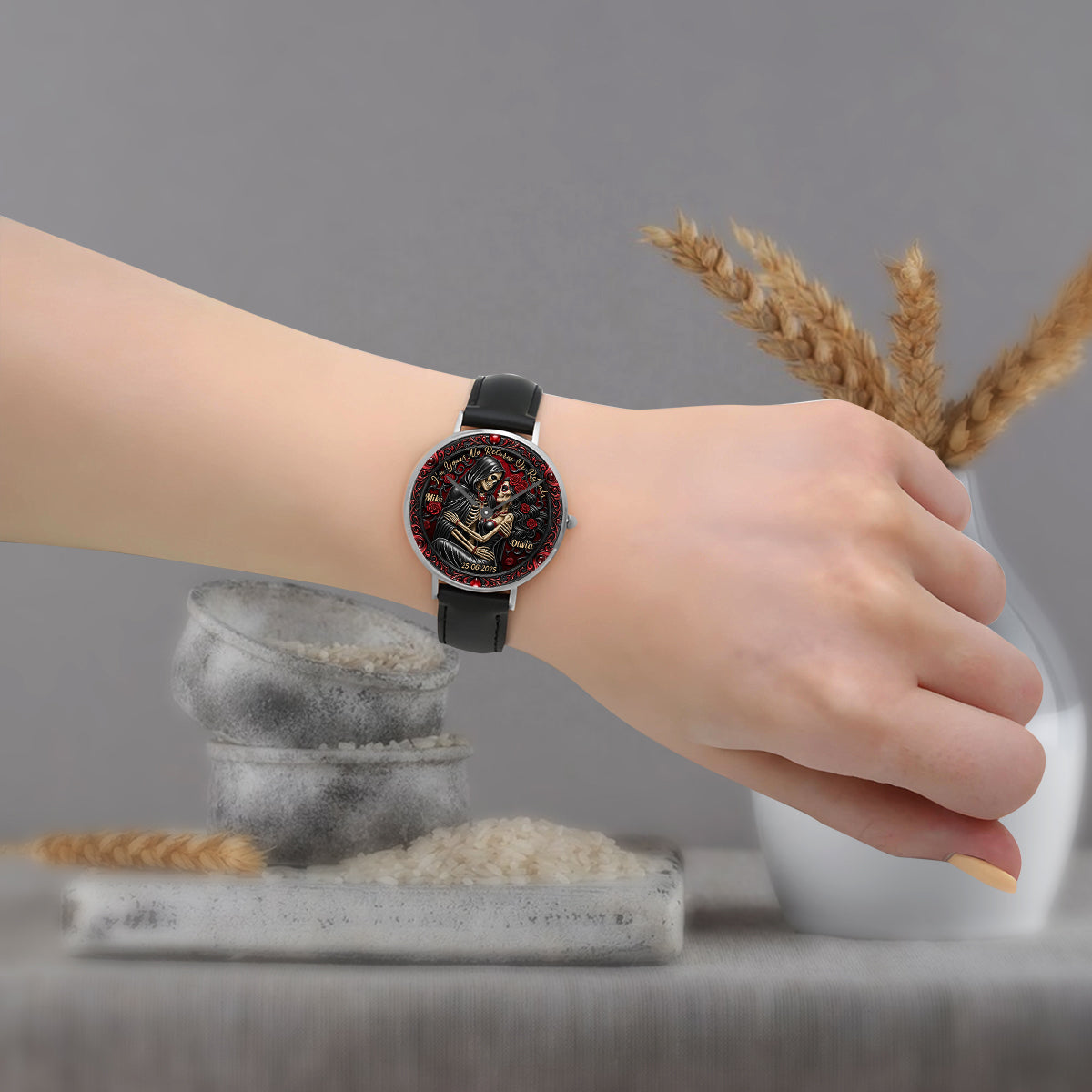 I'm Yours No Returns Or Refunds - Personalized Couple Hand Watch