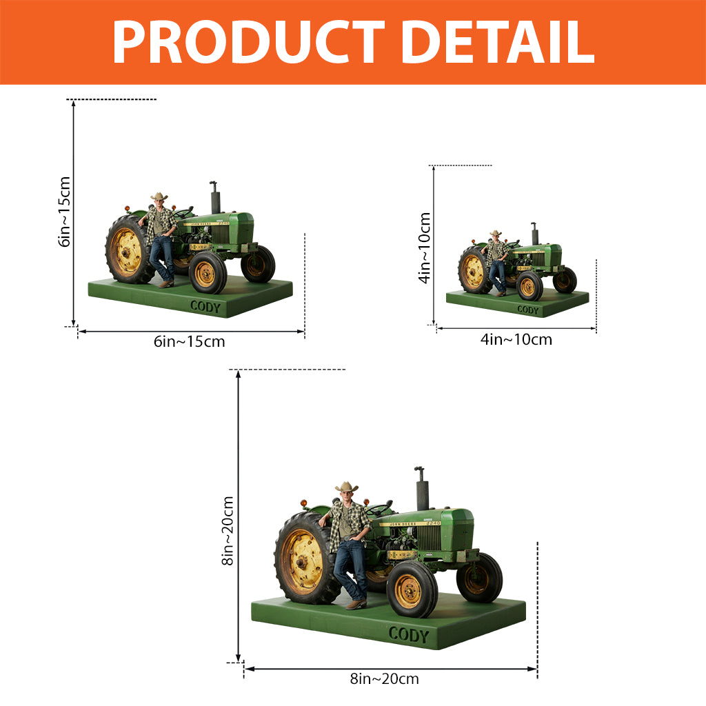 Individuell gestaltbare Acrylplakette mit Bauernmotiv nach Foto – personalisierte Bauernplakette in Sonderform
