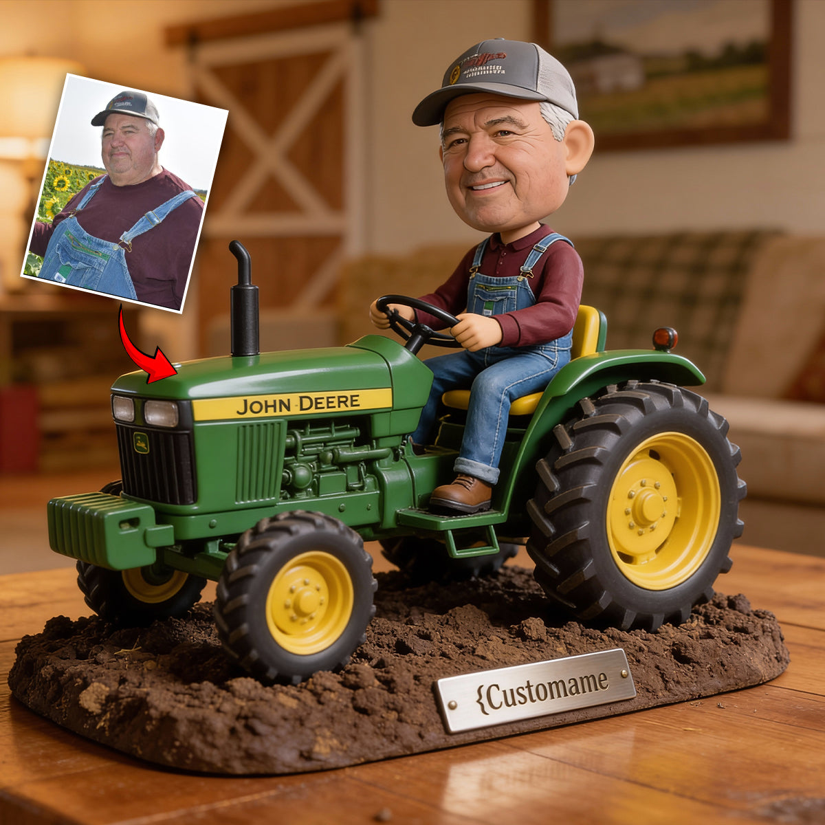 Funny Farmer Gift - Personalized Farmer Custom Shaped Acrylic Plaque