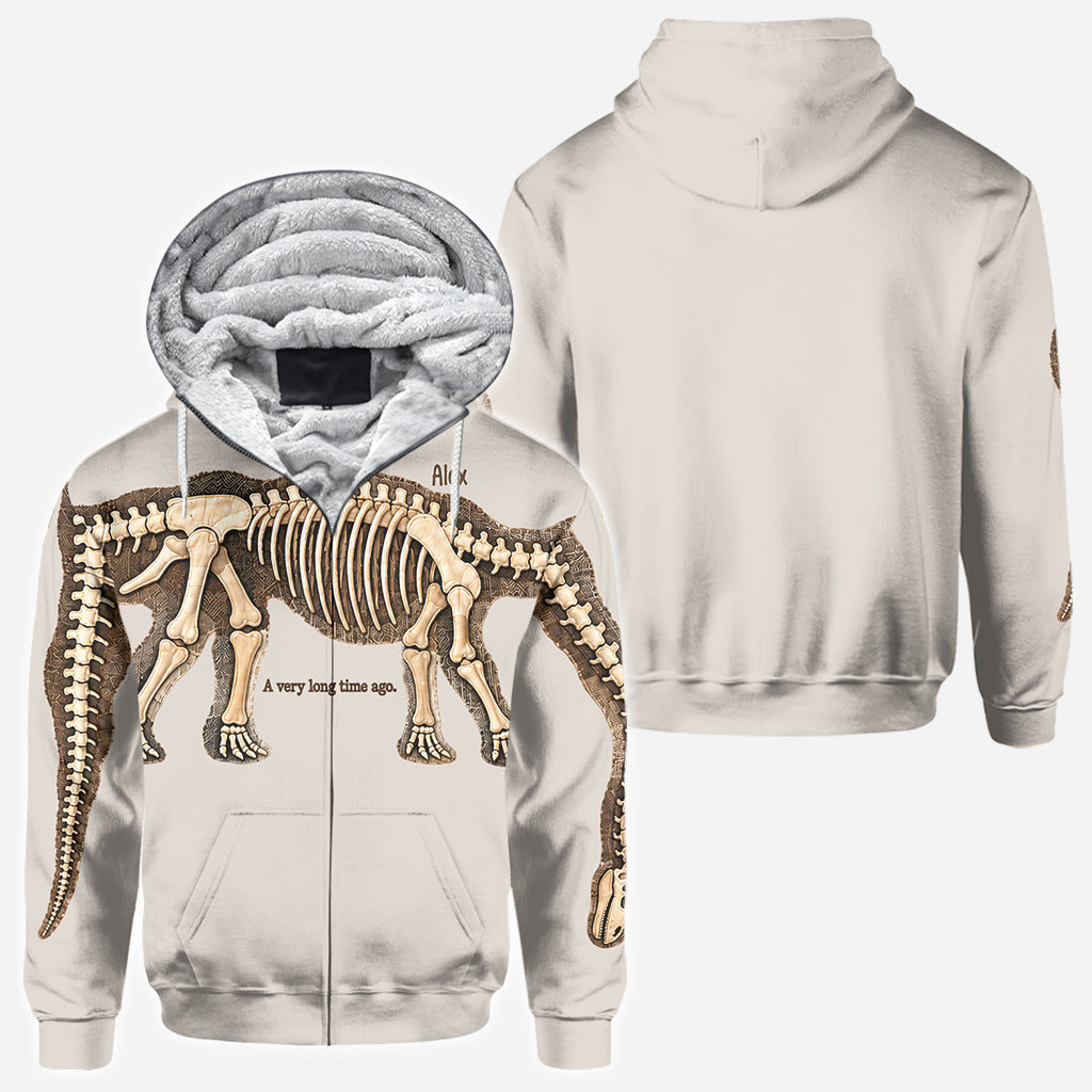 Stretch to Unearth the Whole Dinosaur - Personalized Dinosaur All Over Shirt
