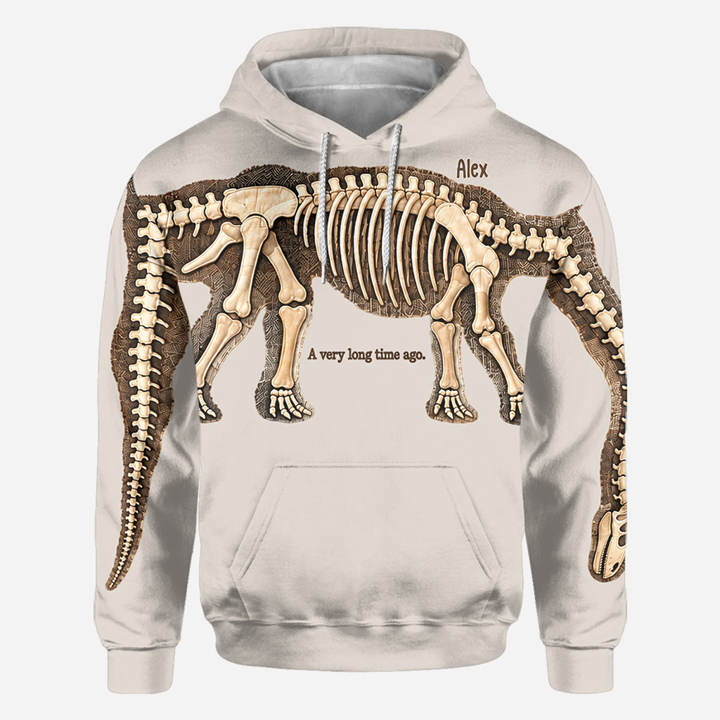 Stretch to Unearth the Whole Dinosaur - Personalized Dinosaur All Over Shirt