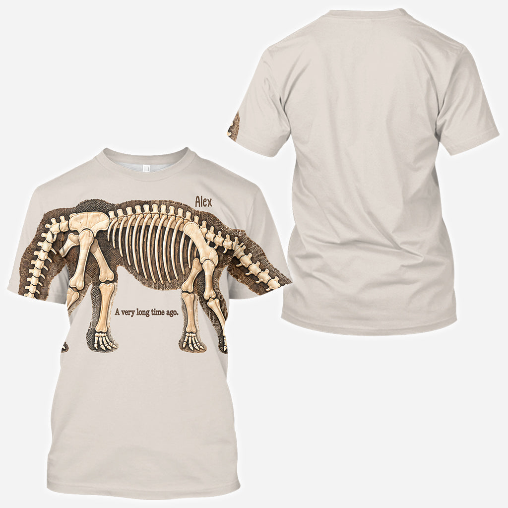 Stretch to Unearth the Whole Dinosaur - Personalized Dinosaur All Over Shirt