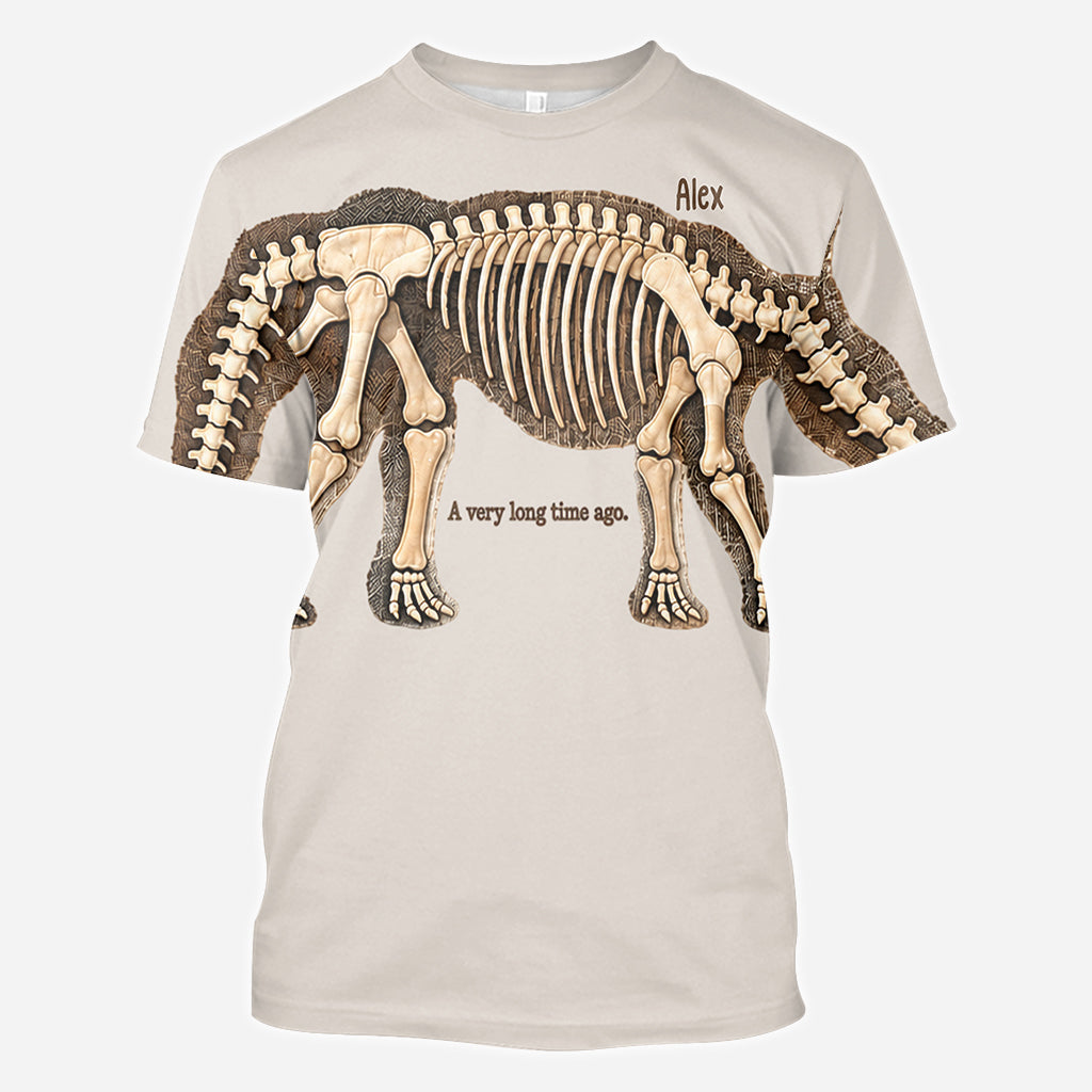 Stretch to Unearth the Whole Dinosaur - Personalized Dinosaur All Over Shirt