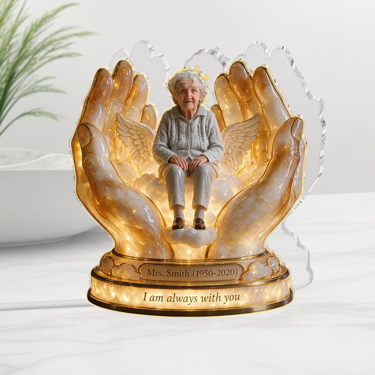Personalized Memorial Gift, A Beautiful Keepsake to Honor a Loved One - Personalized Memorial Acrylic LED Night Light