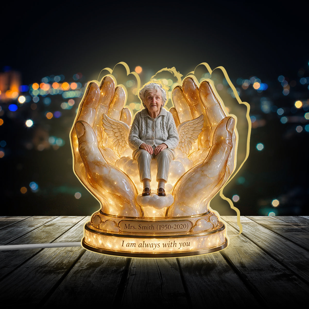 Personalized Memorial Gift, A Beautiful Keepsake to Honor a Loved One - Personalized Memorial Acrylic LED Night Light