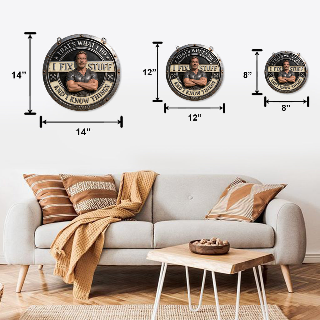 Custom From Any Photo I Fix Things - Personalized Mechanic Cut Metal Sign