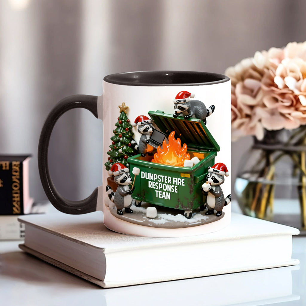 Dumpster Fire Response Team - Personalized Colleague Accent Mug