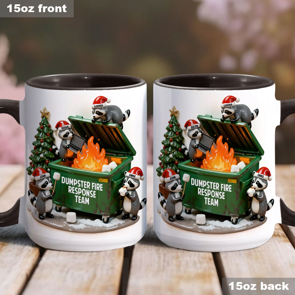 Dumpster Fire Response Team - Personalized Colleague Accent Mug