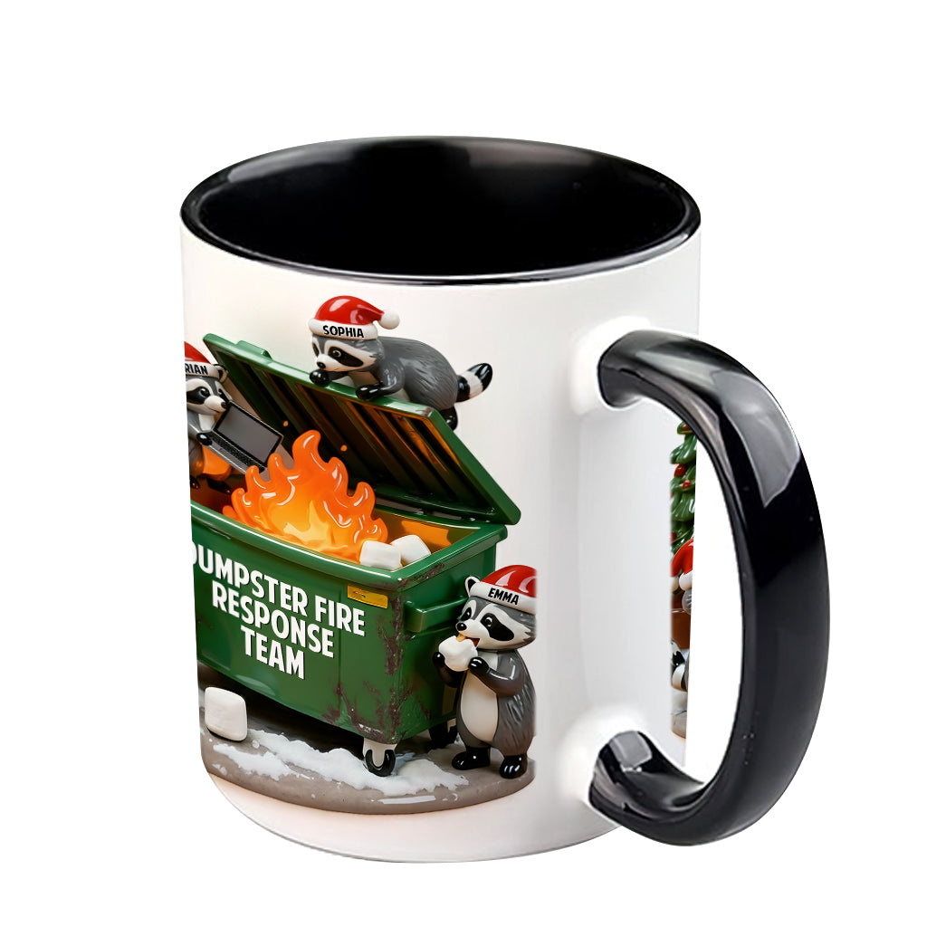 Dumpster Fire Response Team - Personalized Colleague Accent Mug