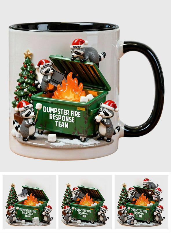 Dumpster Fire Response Team - Personalized Colleague Accent Mug