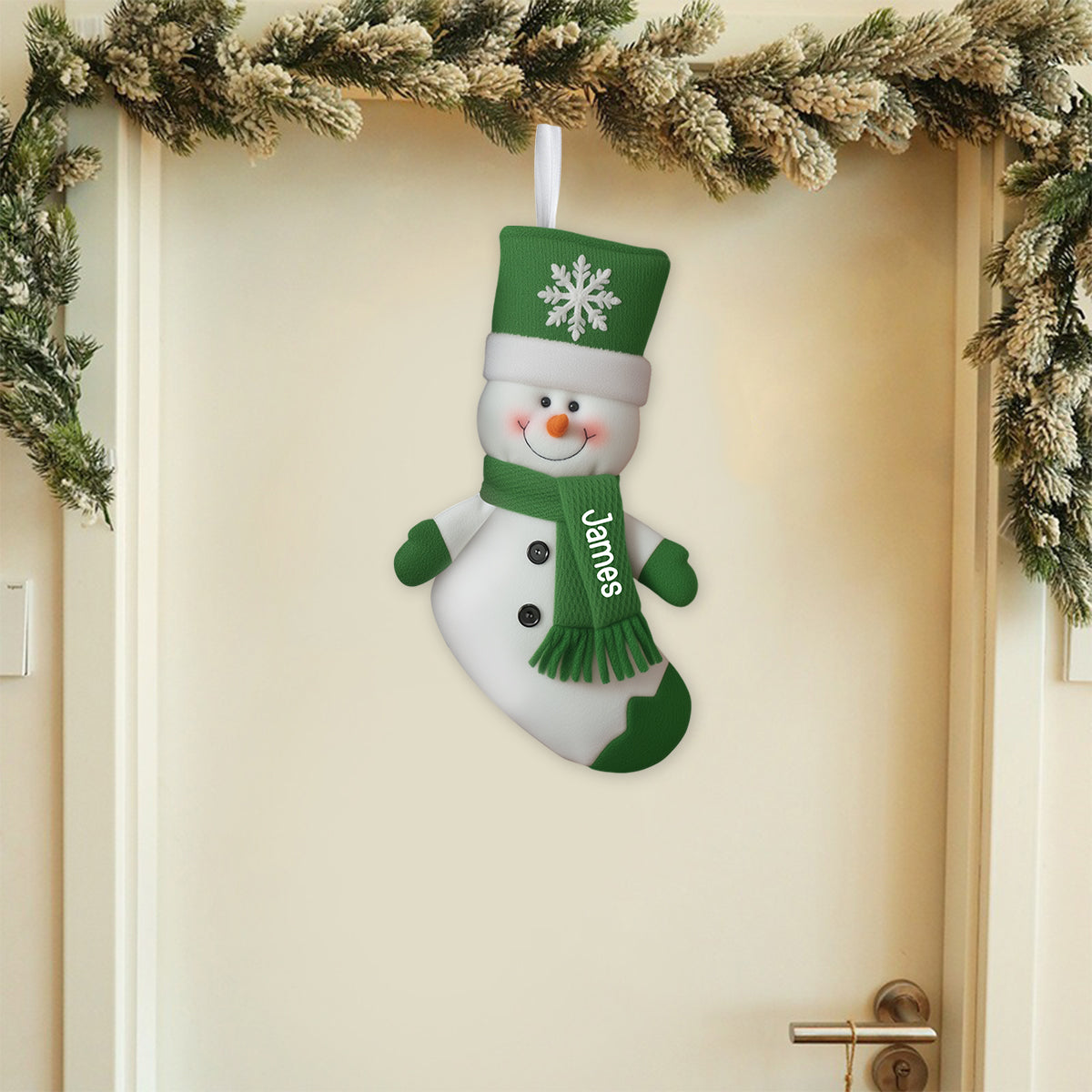 Joyeux Noël - Chaussette de Noël personnalisée en forme de famille