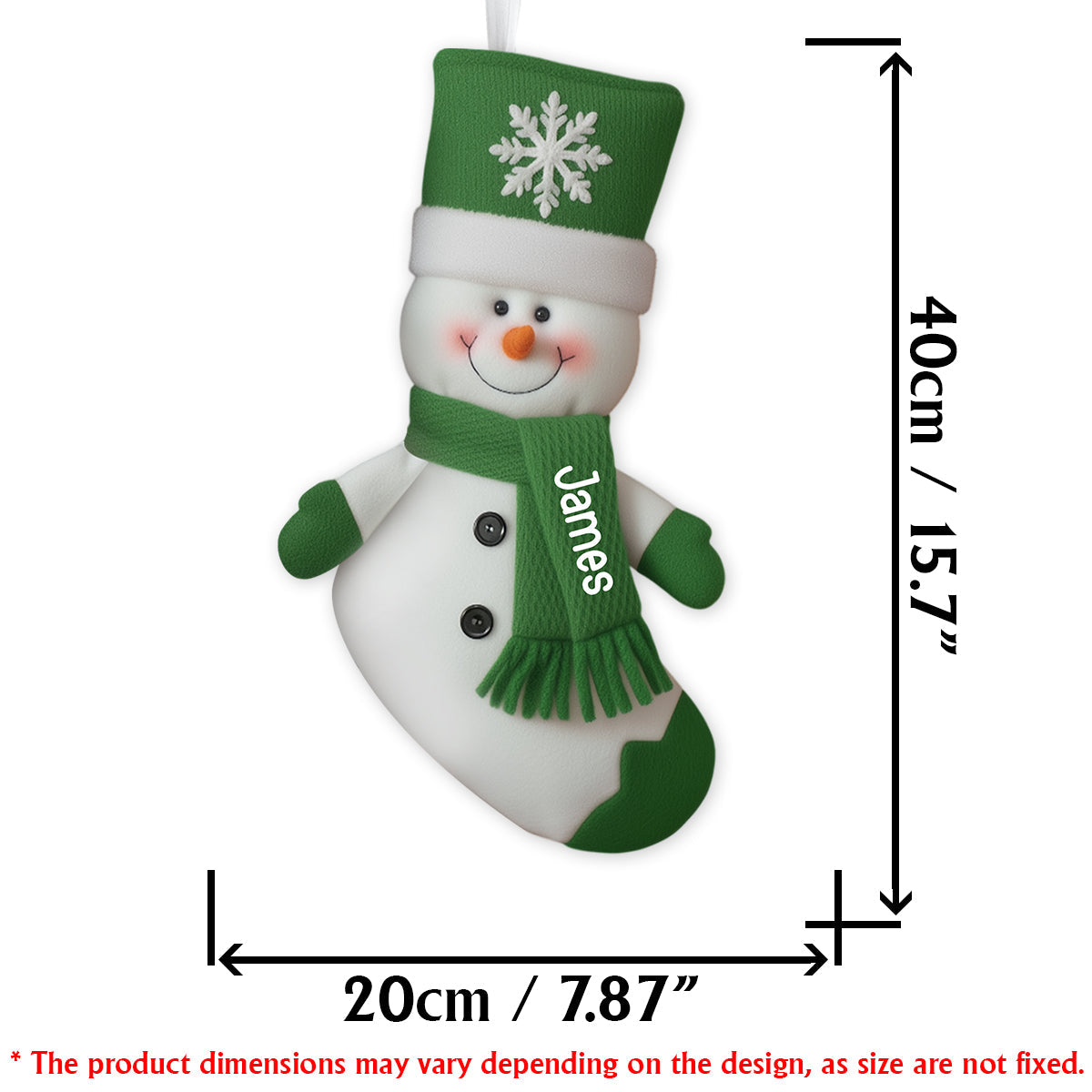 Joyeux Noël - Chaussette de Noël personnalisée en forme de famille