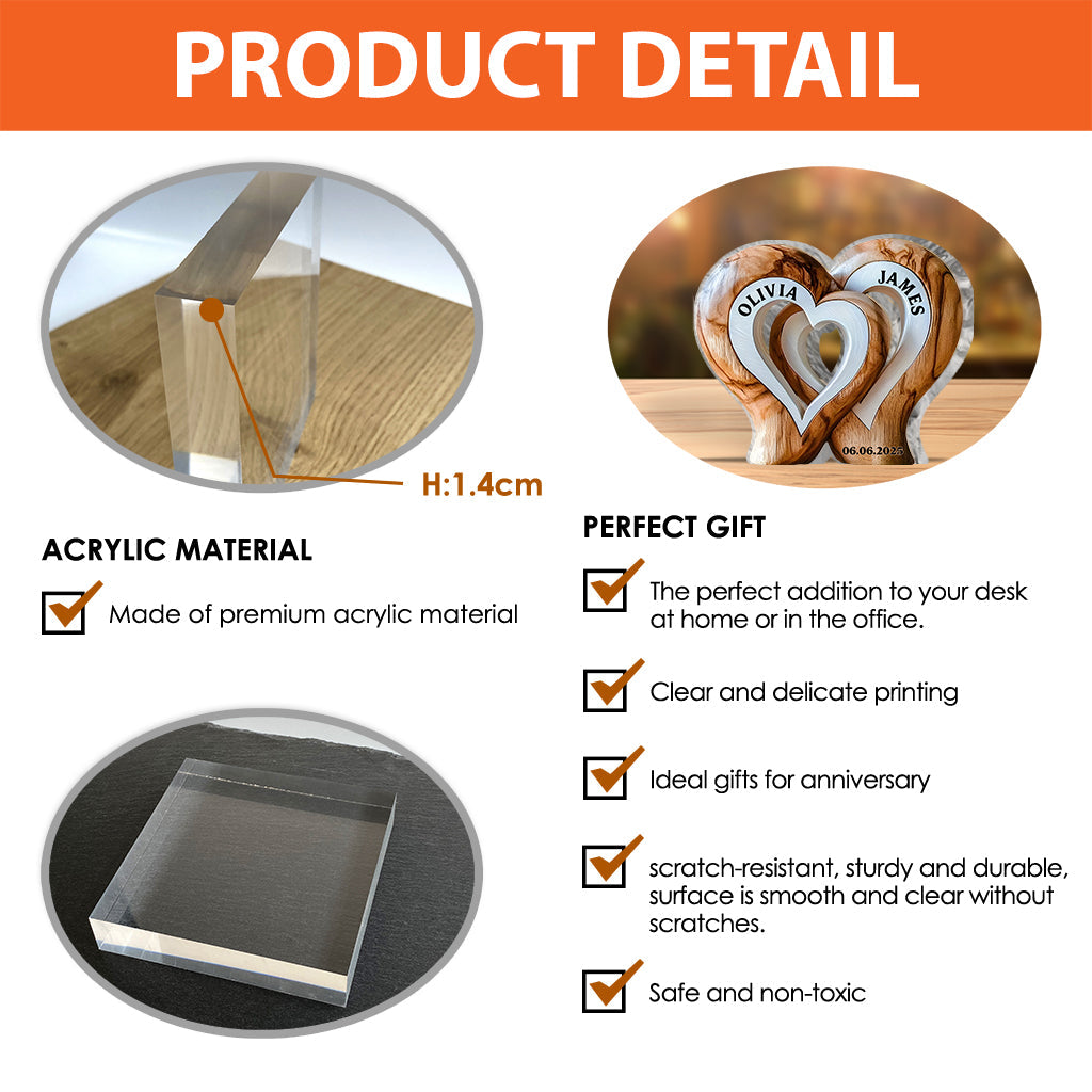 You And Me We Got This - Personalized Couple Custom Shaped Acrylic Plaque