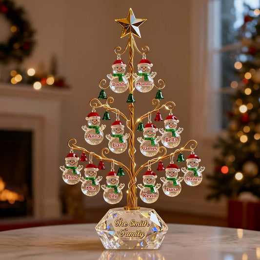 Merry Christmas - Personalized Family Custom Shaped Acrylic Plaque