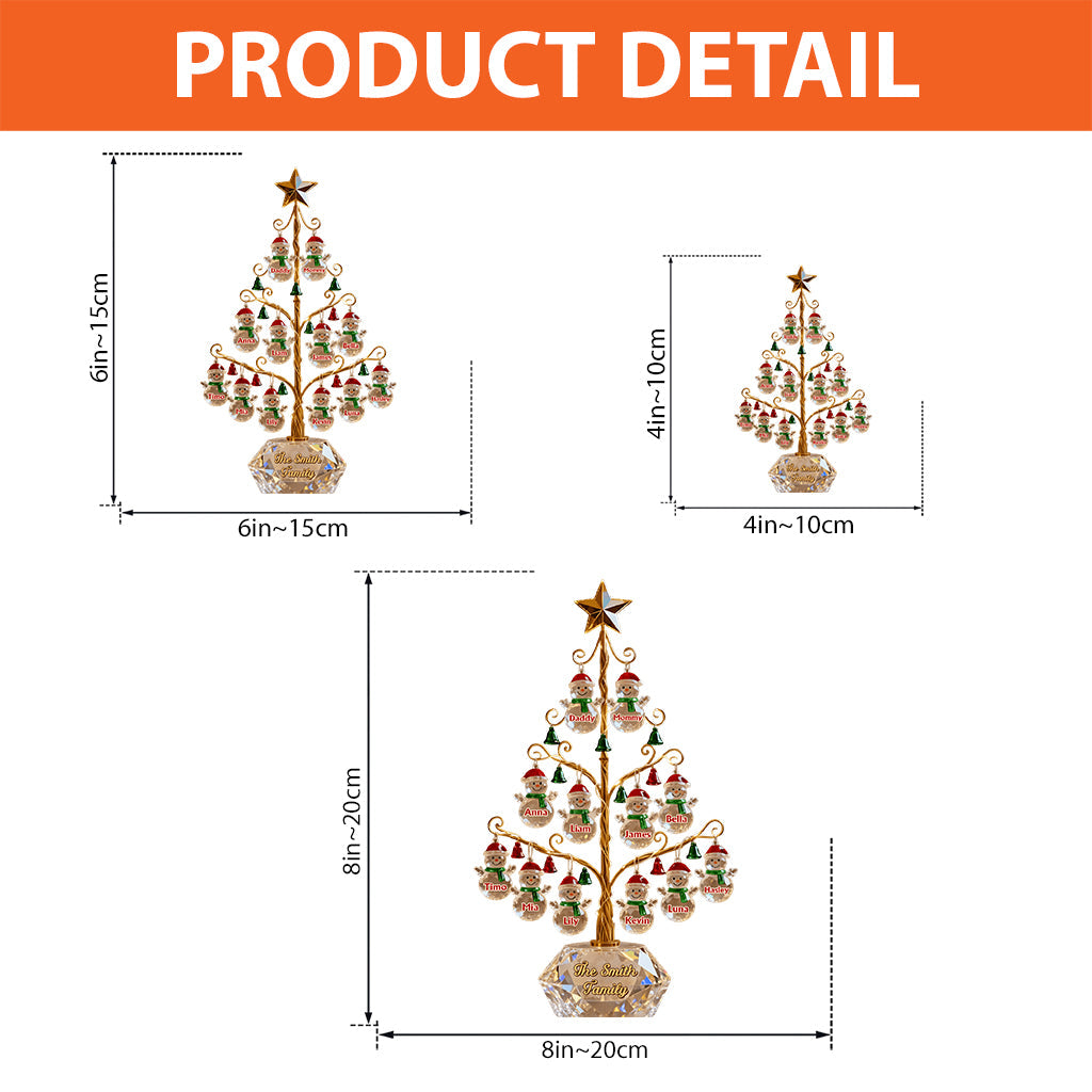 Merry Christmas - Personalized Family Custom Shaped Acrylic Plaque