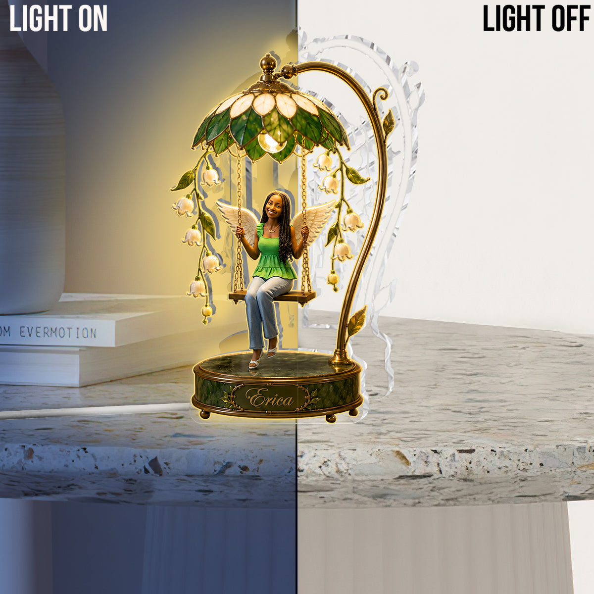 Light This When You Miss Me - Personalized Memorial Acrylic LED Night Light