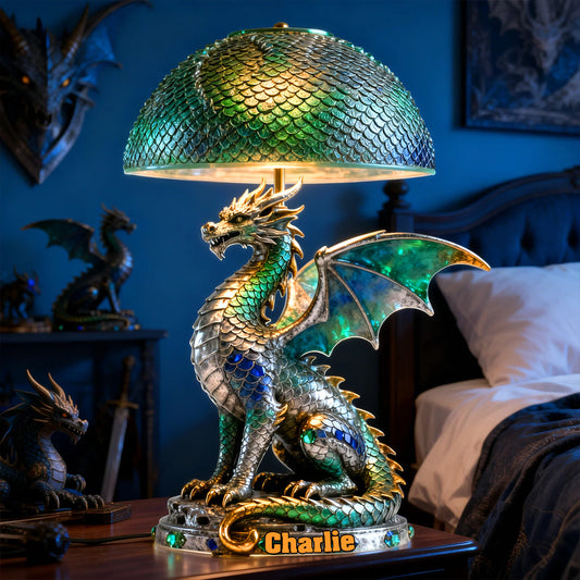 Seigneur des Cieux - Veilleuse LED personnalisée en acrylique représentant un dragon