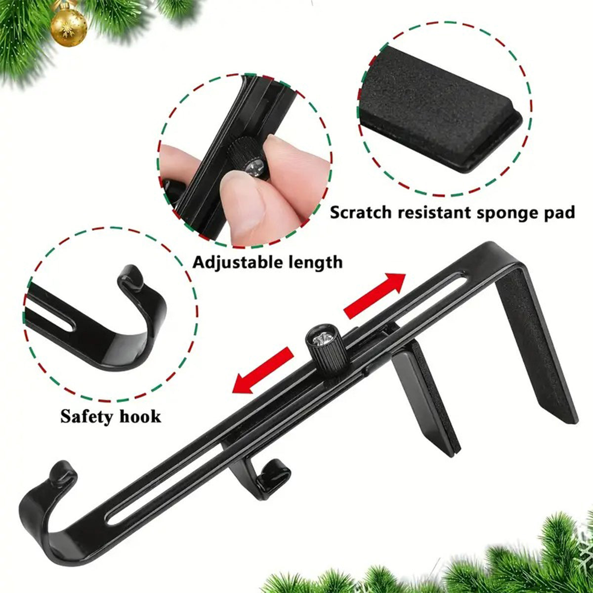 Funny Cats - Personalized Cat Shaped Stocking Hanger