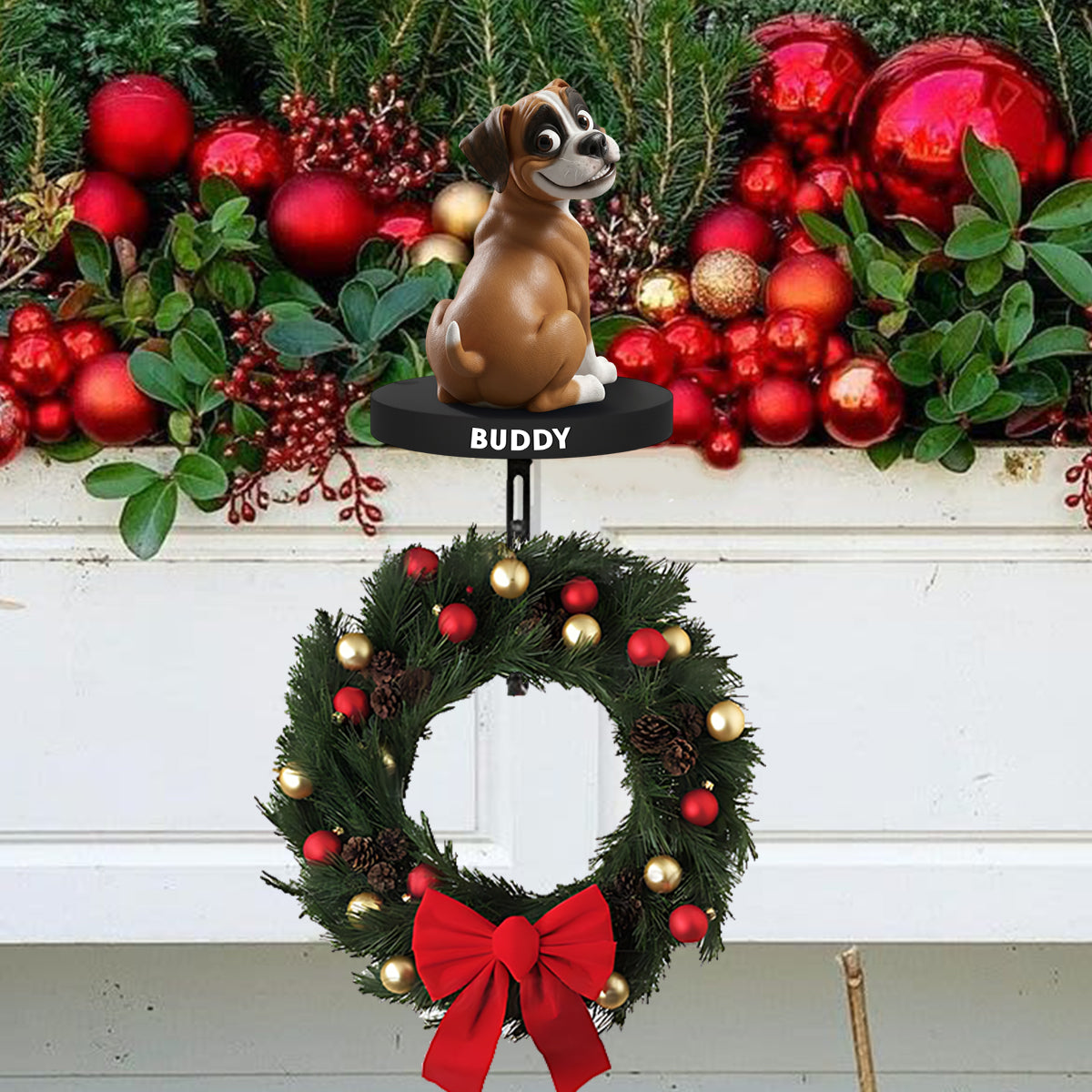 Funny Dogs - Personalized Dachshund Dog Shaped Stocking Hanger