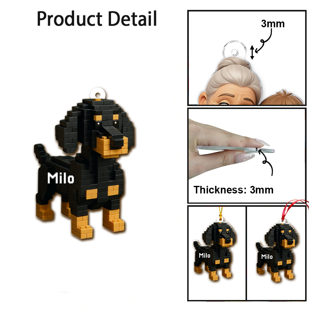 Transform Into Building Block - Personalized Dog Ornament