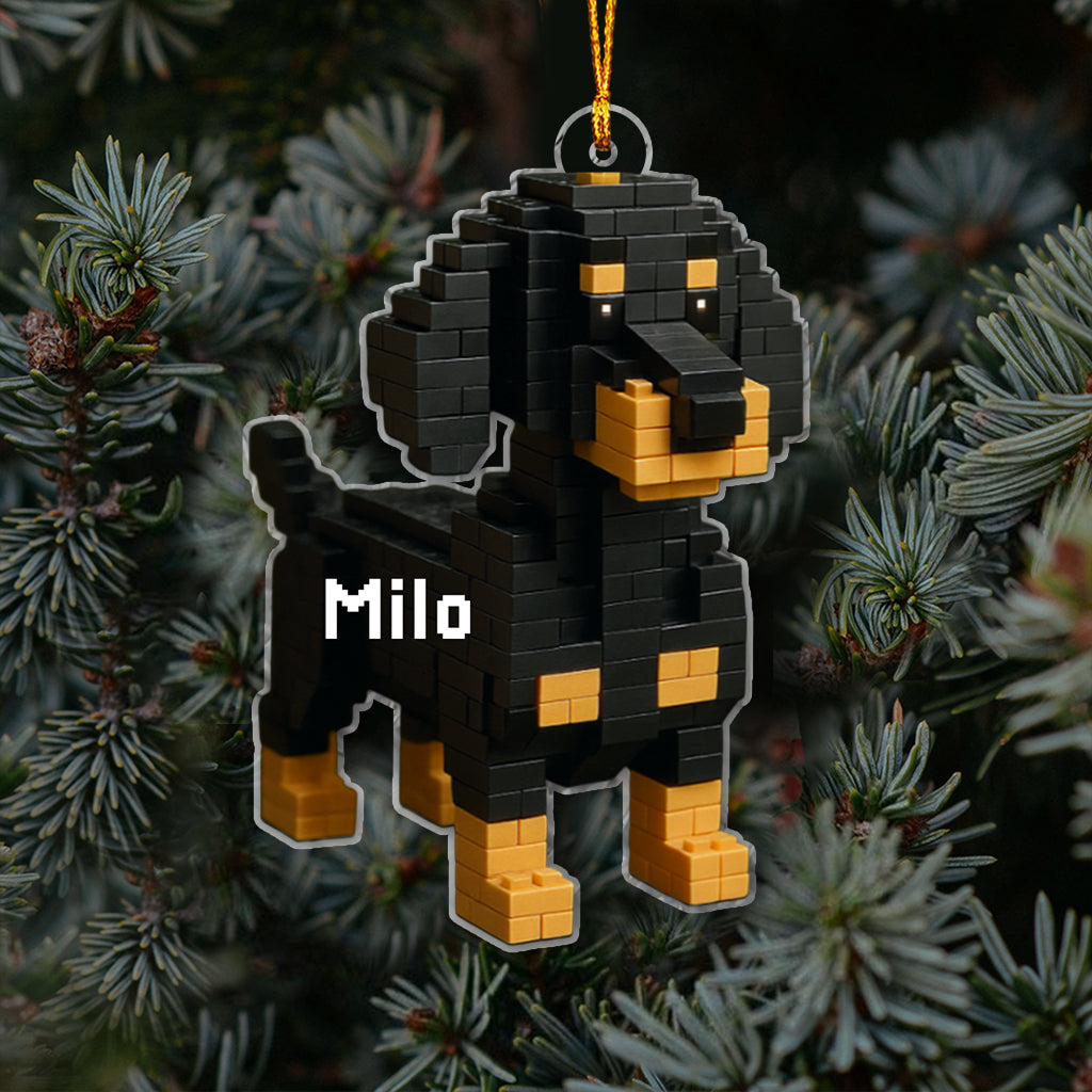 Transform Into Building Block - Personalized Dog Ornament