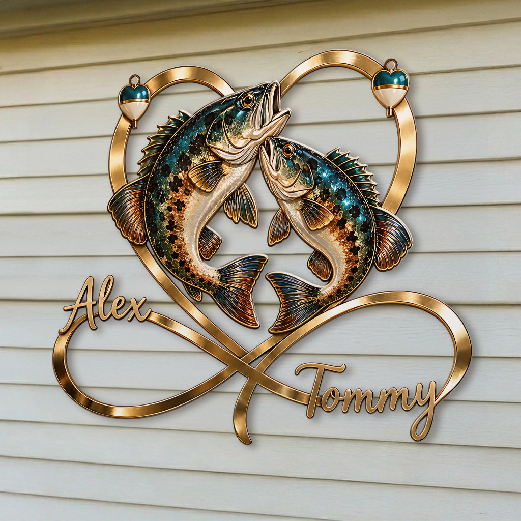 You & Me We Got This - Personalized Fishing 3D Printed Cut Metal Sign