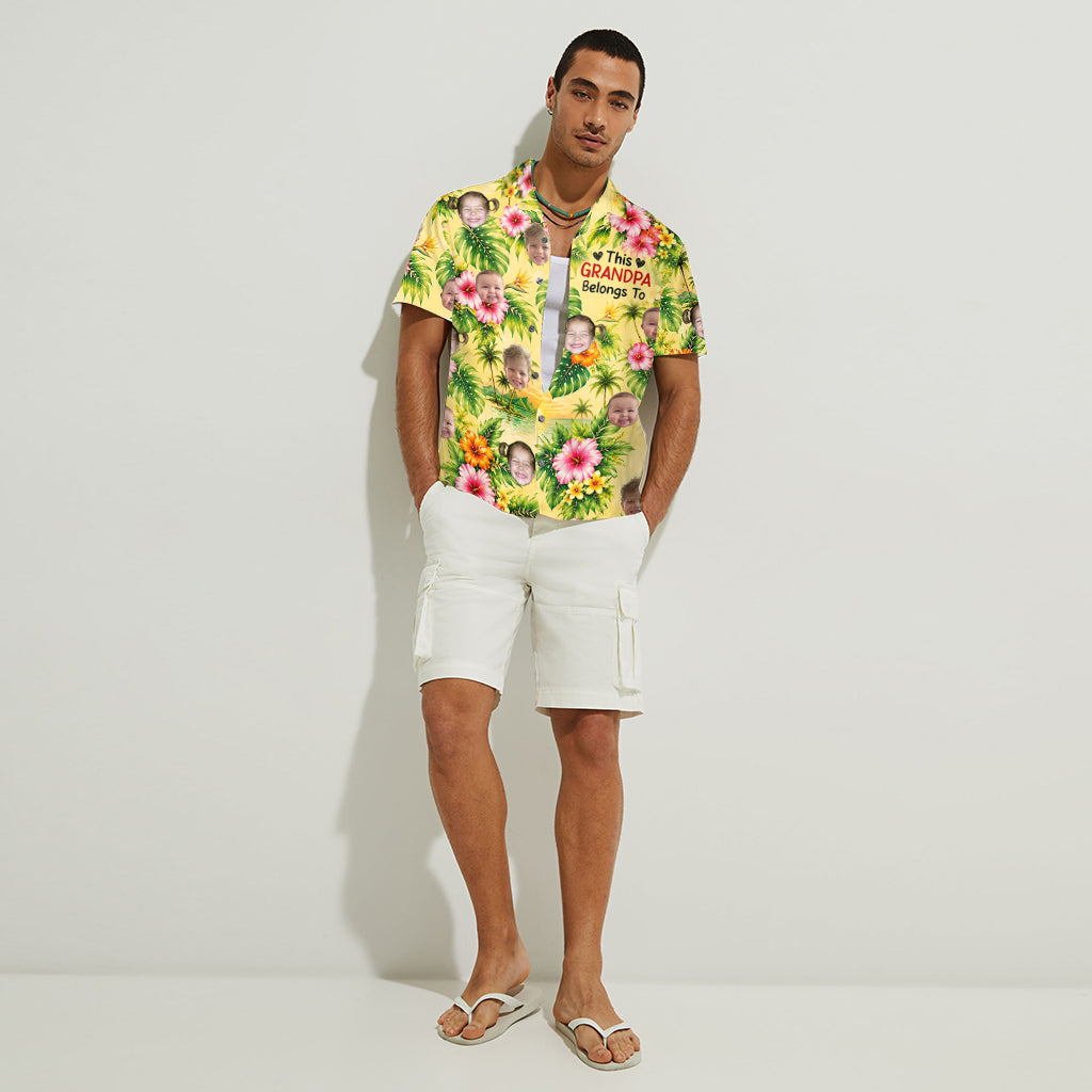 Dieses Opa-Shirt gehört - Personalisiertes Hawaiian Shirt für Opa
