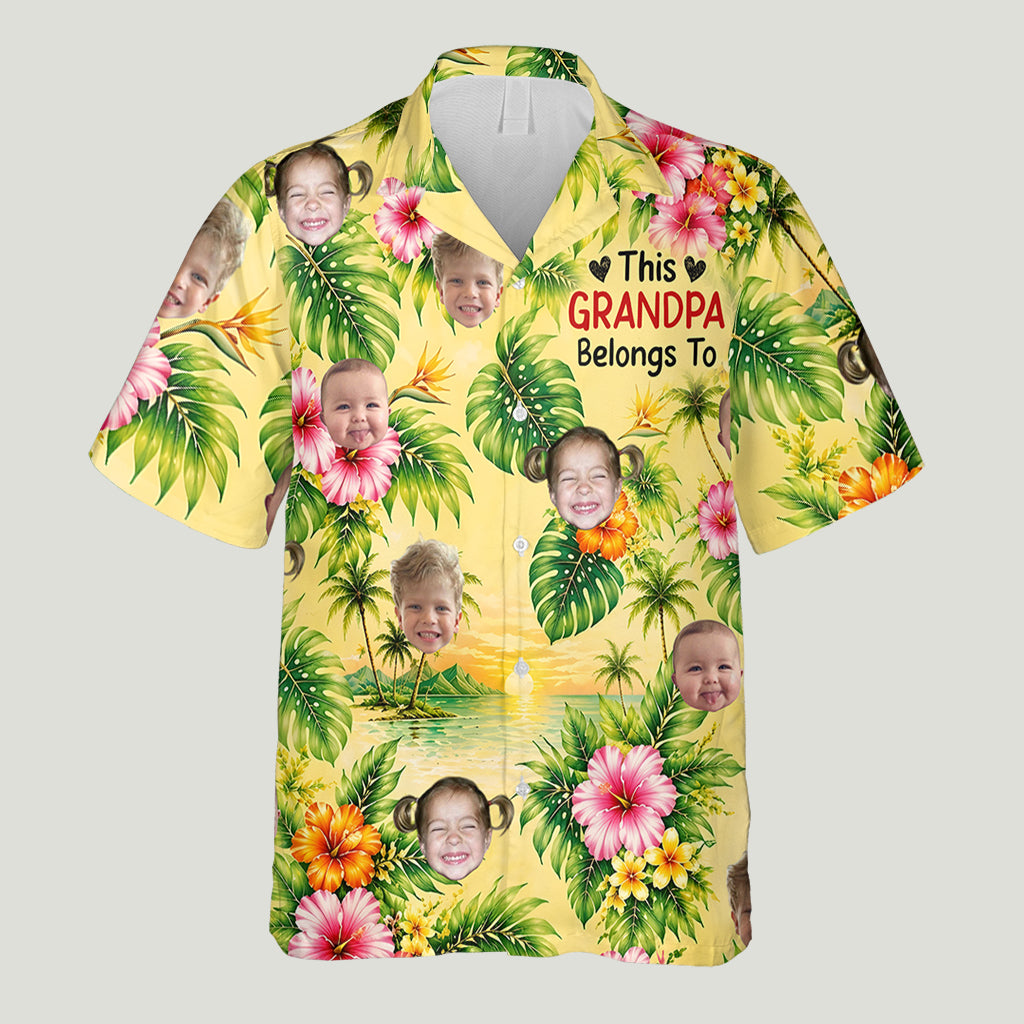 Dieses Opa-Shirt gehört - Personalisiertes Hawaiian Shirt für Opa