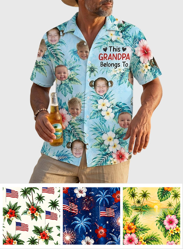 Dieses Opa-Shirt gehört - Personalisiertes Hawaiian Shirt für Opa