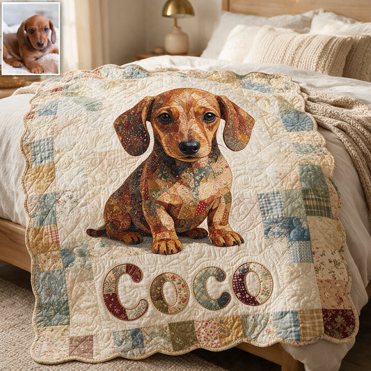 Bright Patches, Happy Paws - Personalized Dog Shaped Fleece Blanket