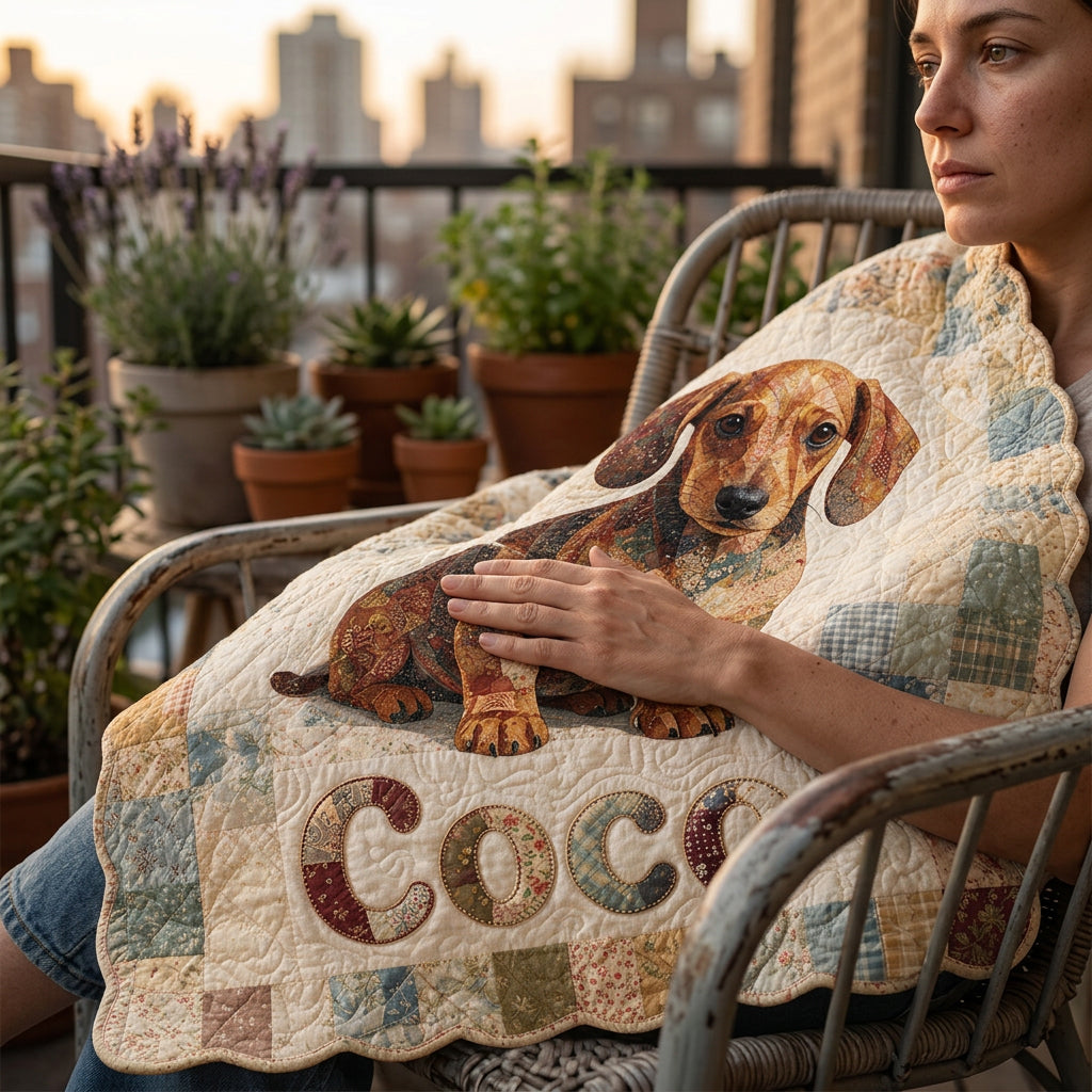 Bright Patches, Happy Paws - Personalized Dog Shaped Fleece Blanket