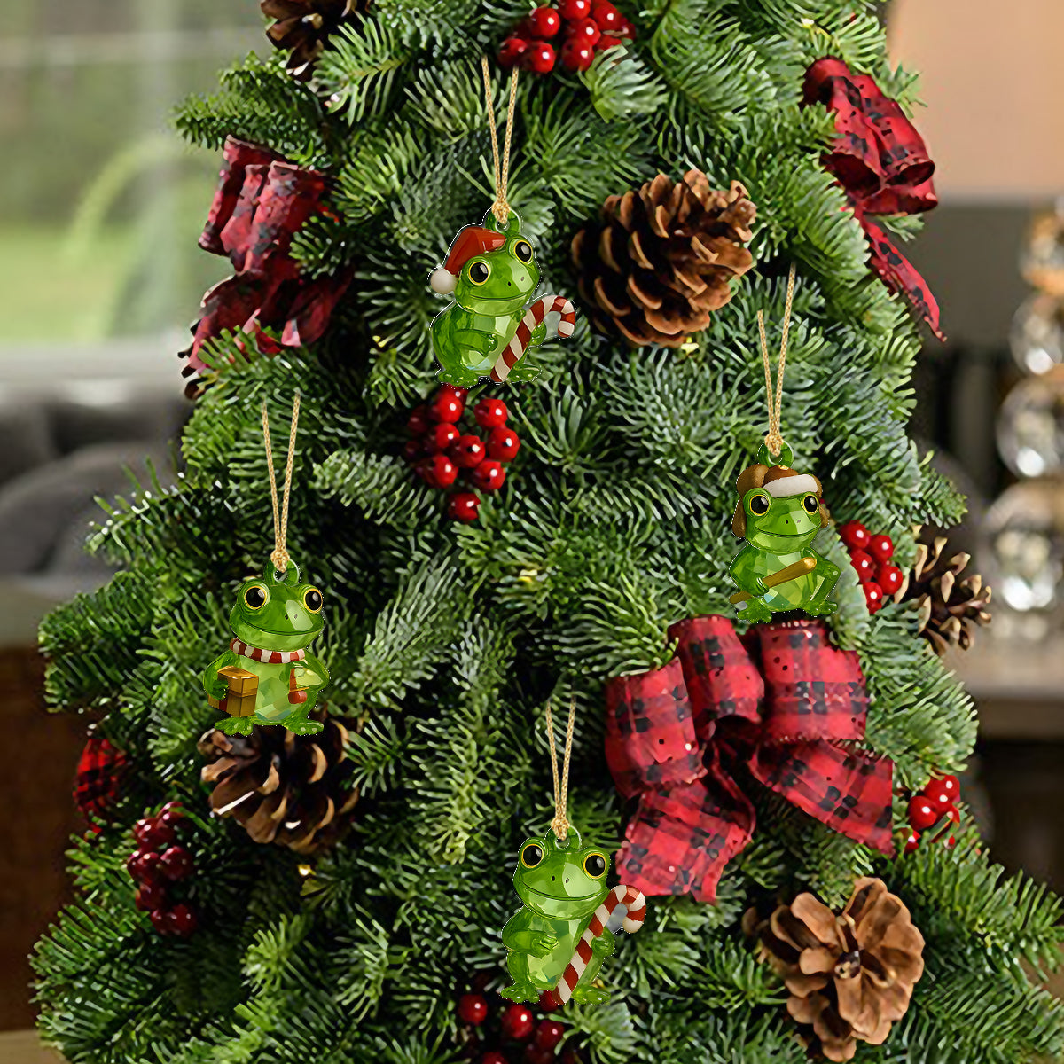 Frog Lovers - Personalized Frog Advent Calendar With Ornaments