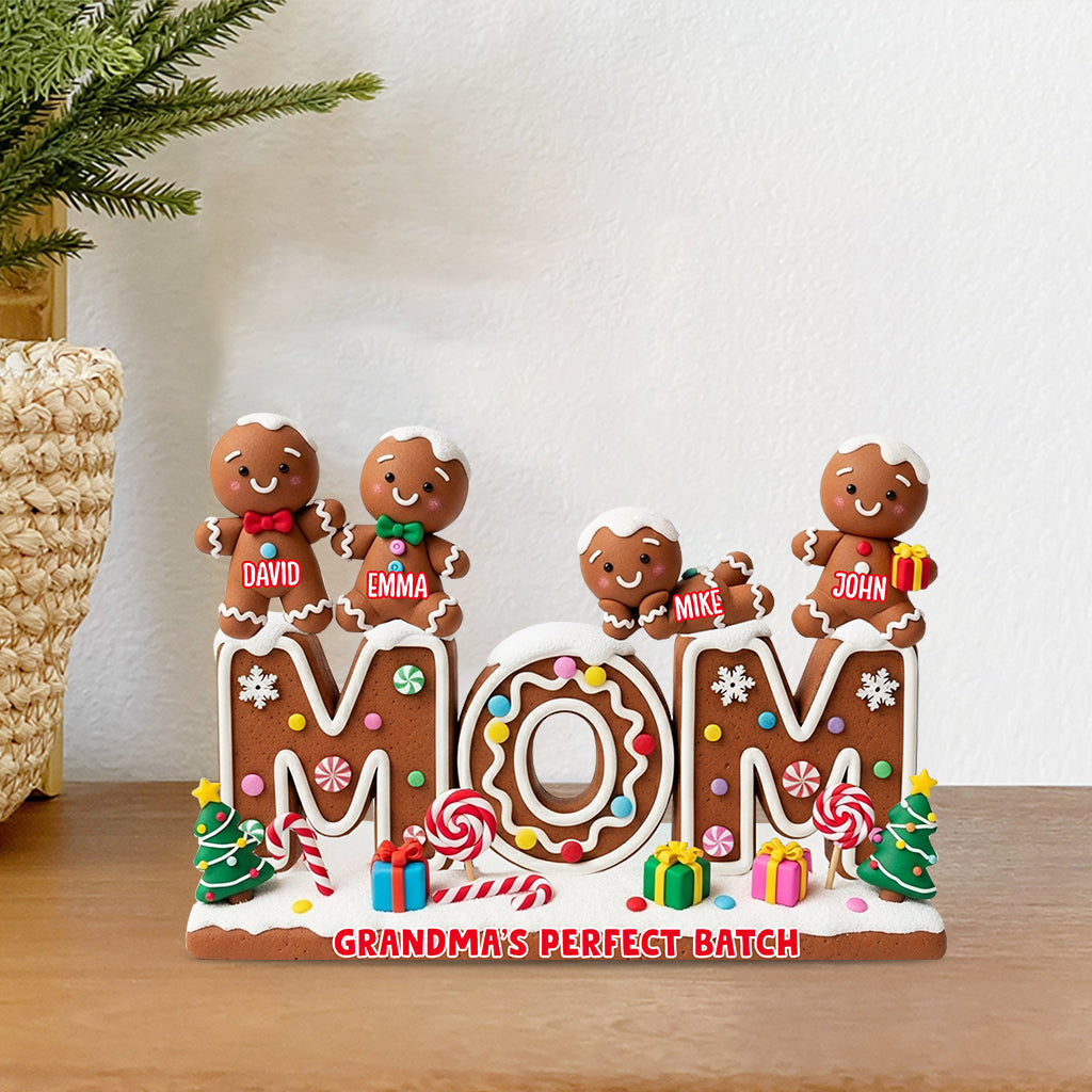 My Perfect Batch Christmas Gift For Mom, Grandma,... - Personalized Grandma Custom Shaped Acrylic Plaque