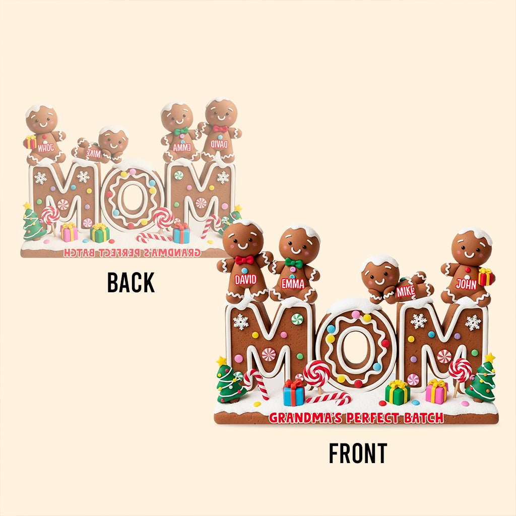 My Perfect Batch Christmas Gift For Mom, Grandma,... - Personalized Grandma Custom Shaped Acrylic Plaque