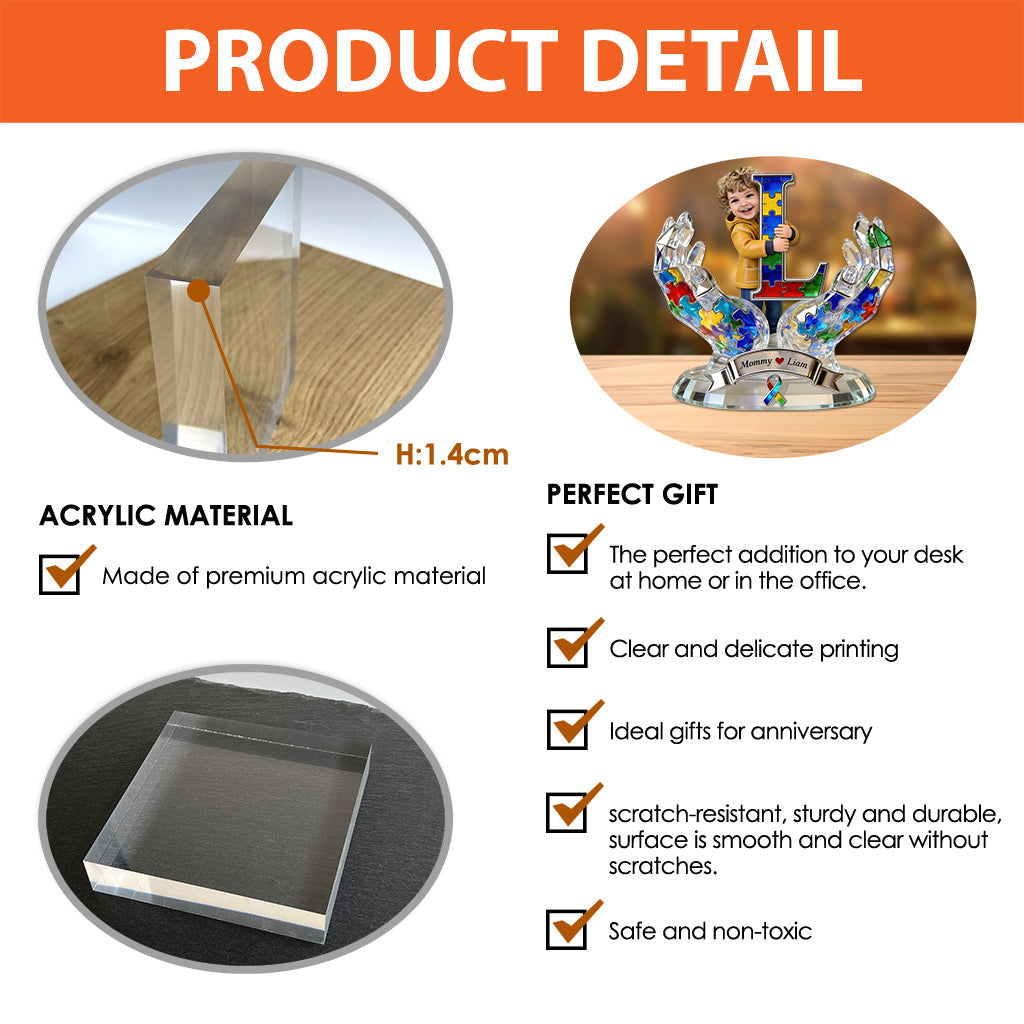 Custom Any Photo - Personalized Autism Awareness Custom Shaped Acrylic Plaque