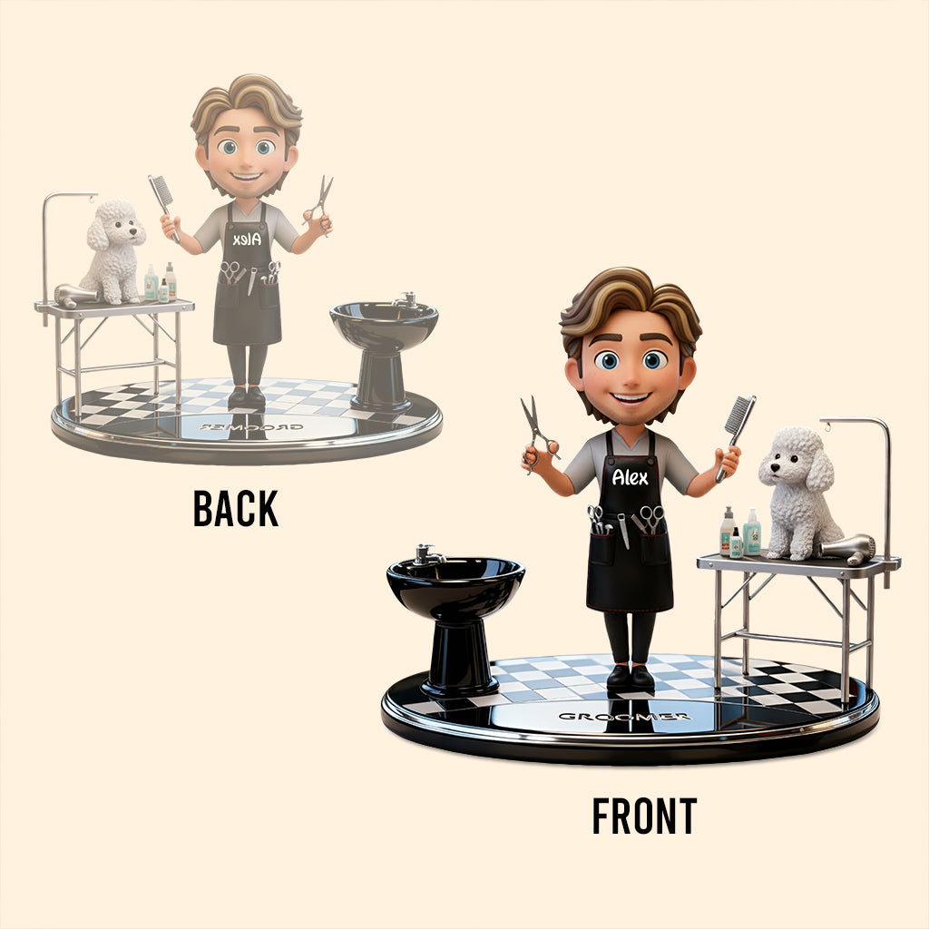 Groomers' Life - Personalized Dog Groomer Custom Shaped Acrylic Plaque