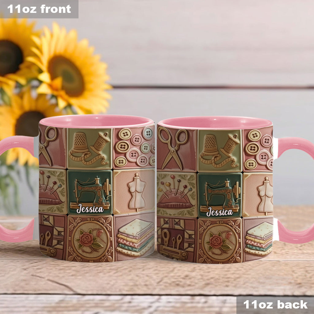Love Sewing - Personalized Sewing Accent Mug