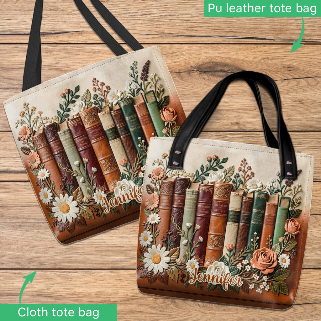 Just A Girl Who Loves Books - Personalized Book Tote Bag