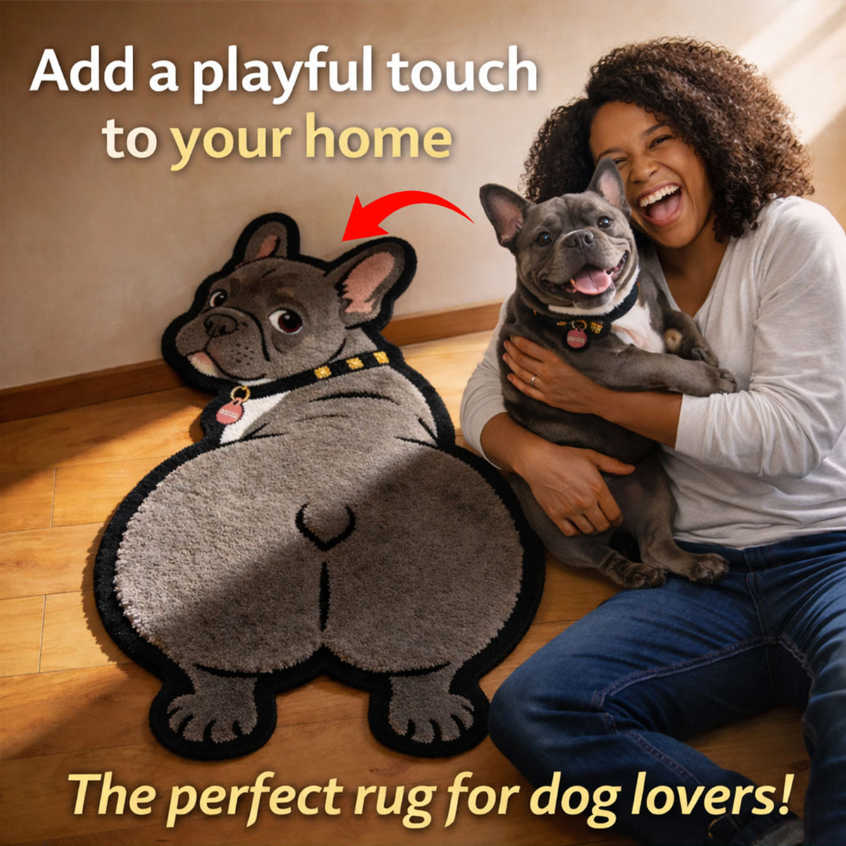 Dog Lovers - Personalized Dog Non-Slip Tufted Rug