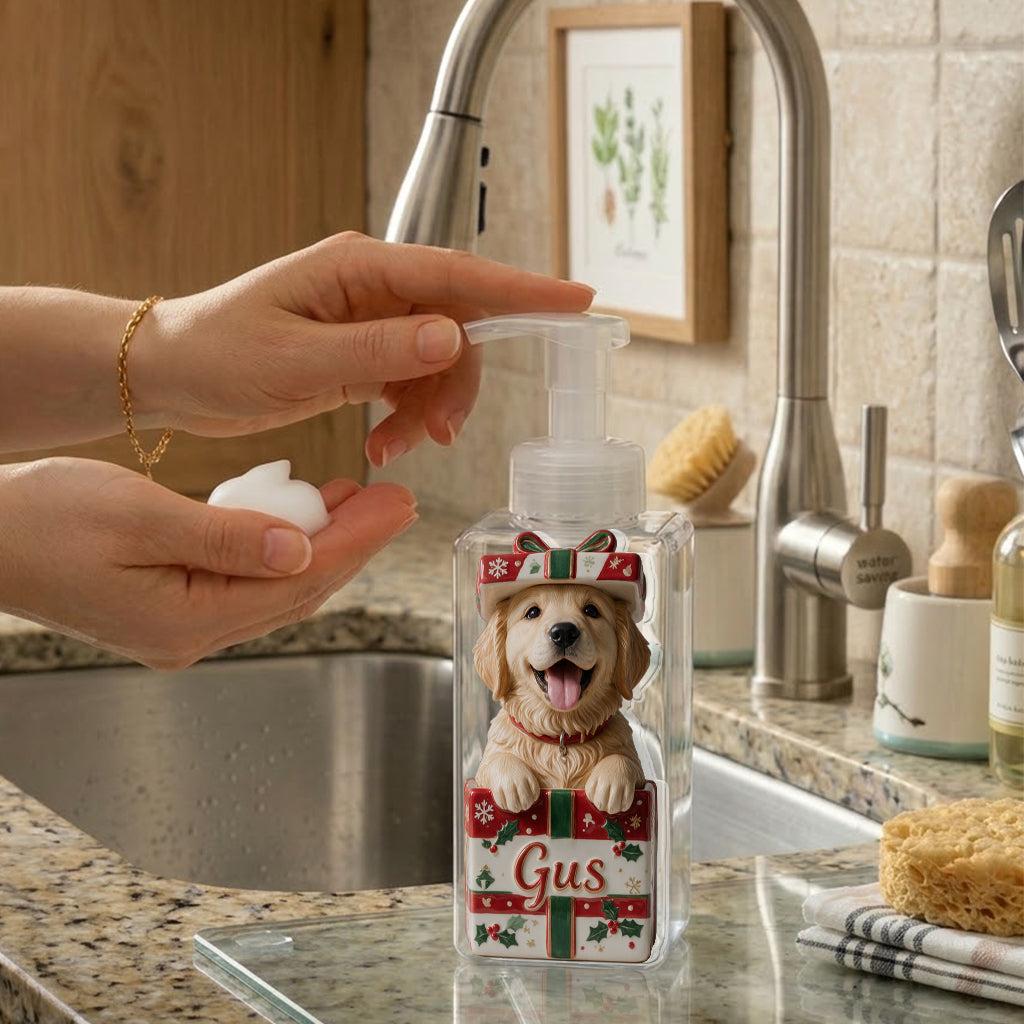 Pet Christmas Bathroom Decor - Personalized Dog Pump Dispenser