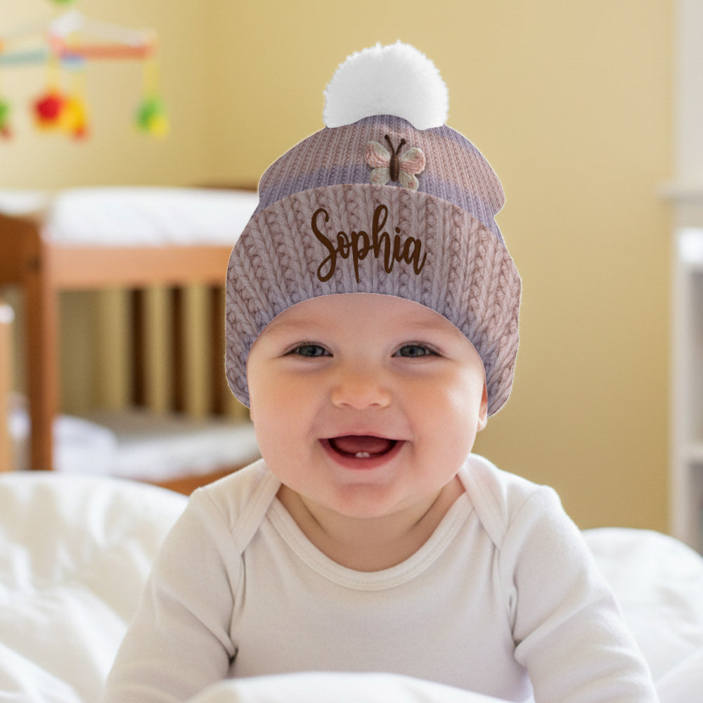 Beautiful Butterfly - Personalized Butterfly Beanie Hat