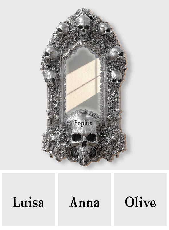 Skullgate Mirror - Personalized Skull Wall Hanging Mirror