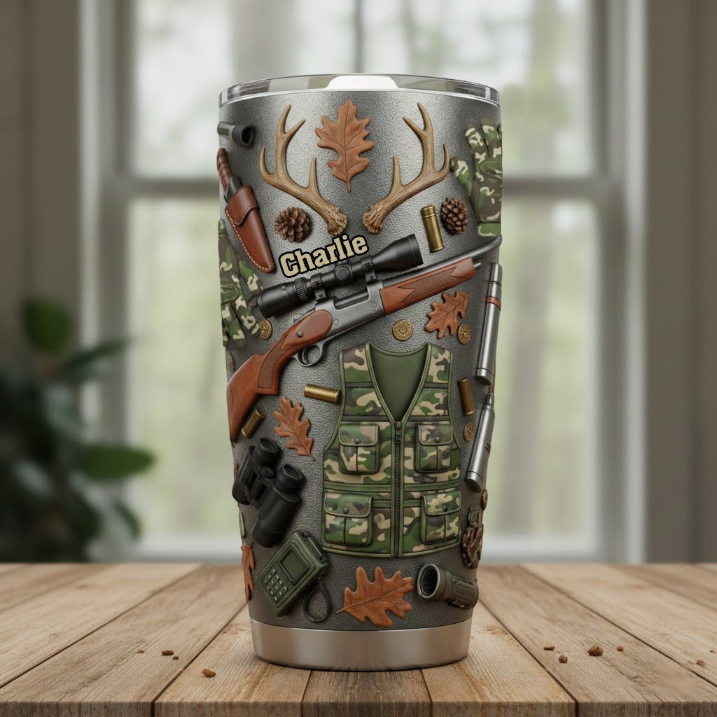 Love Hunting - Personalized Hunting Tumbler