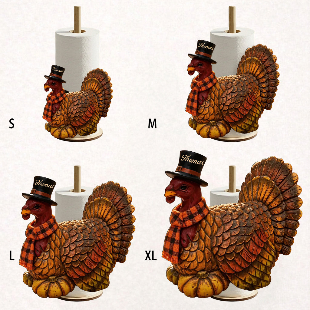 Personalisierte Thanksgiving Truthahn Dekoration - Papiertuchständer