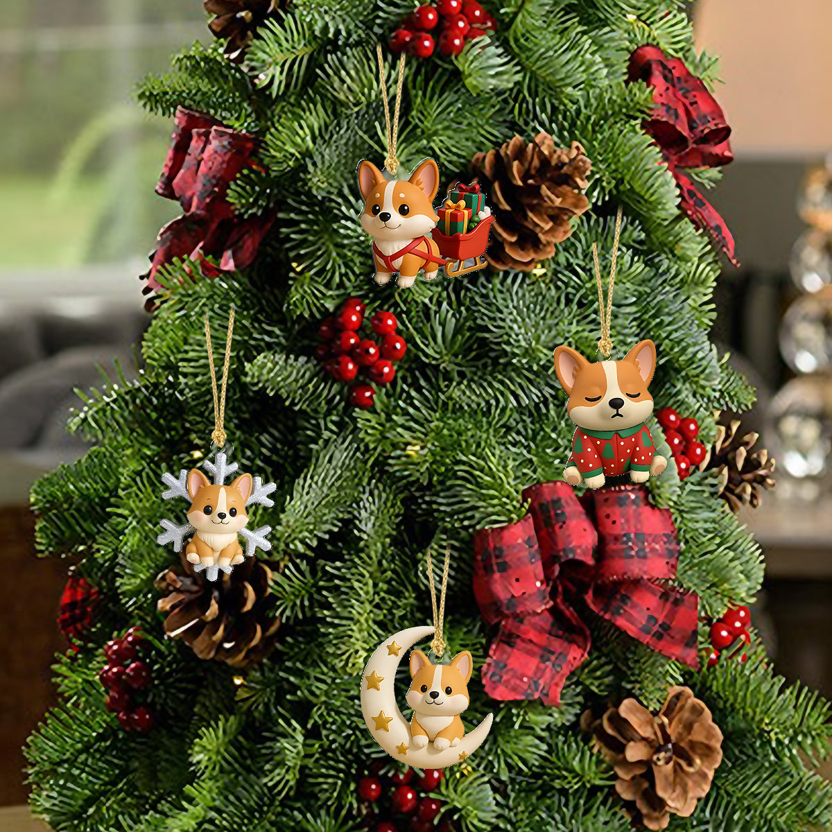 Liebe Corgis – Personalisierter Corgi-Adventskalender mit Ornamenten