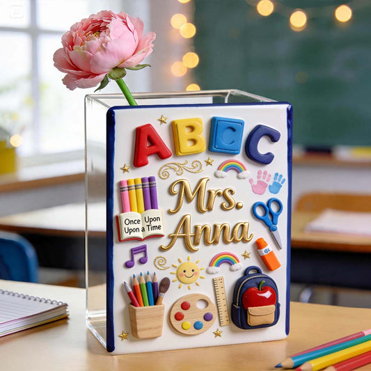 Lehrergeschenke - Personalisierter Lehrer Acryltopf