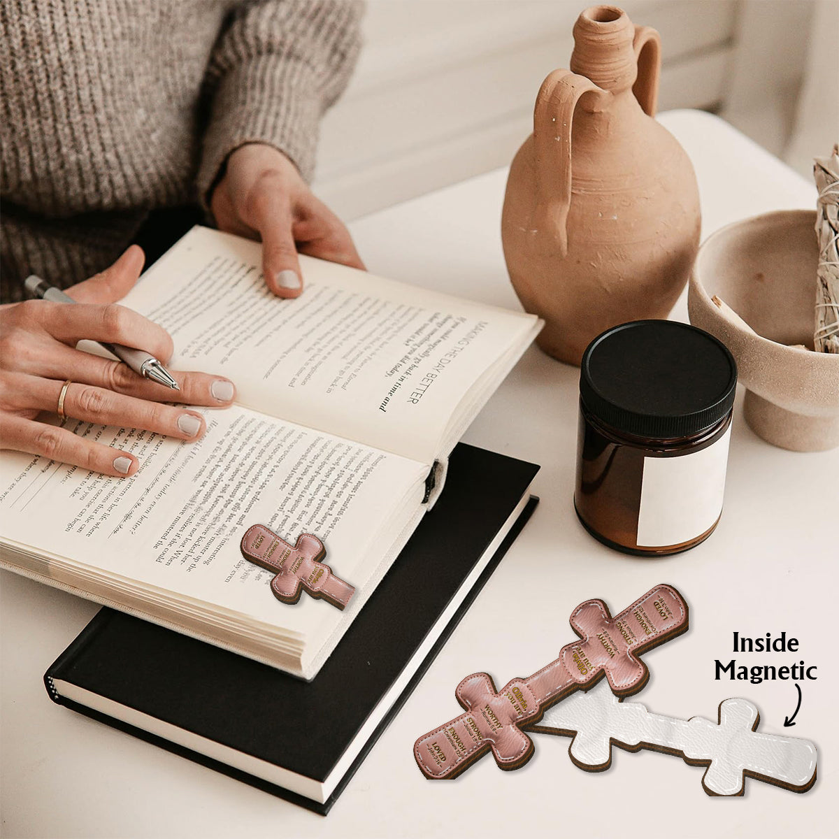 Gott sagt, du bist es – Personalisiertes christliches Magnet-Lesezeichen